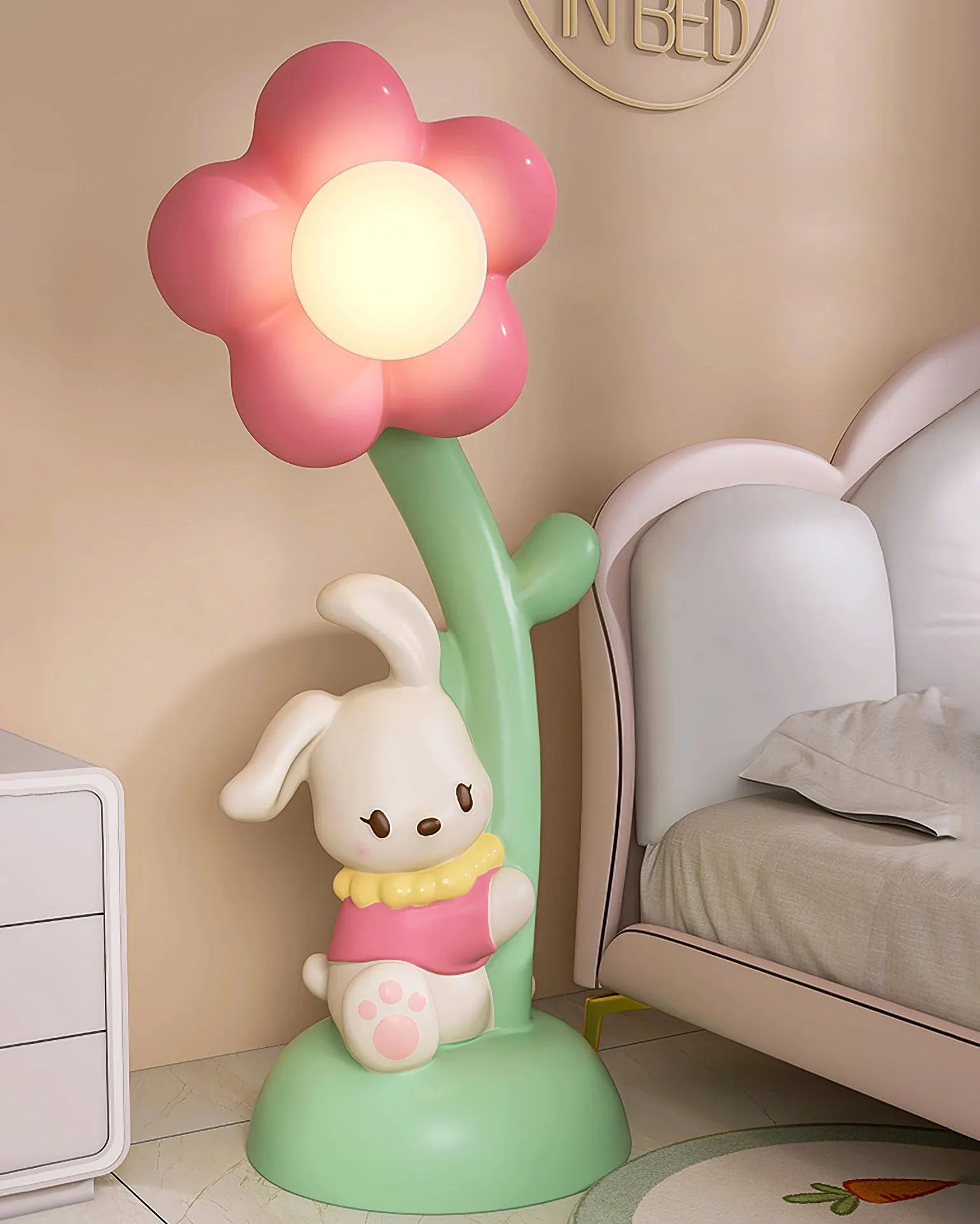 Bunny & Flower Floor Lamp