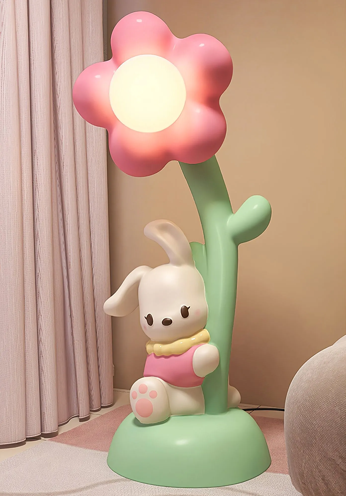 Bunny & Flower Floor Lamp