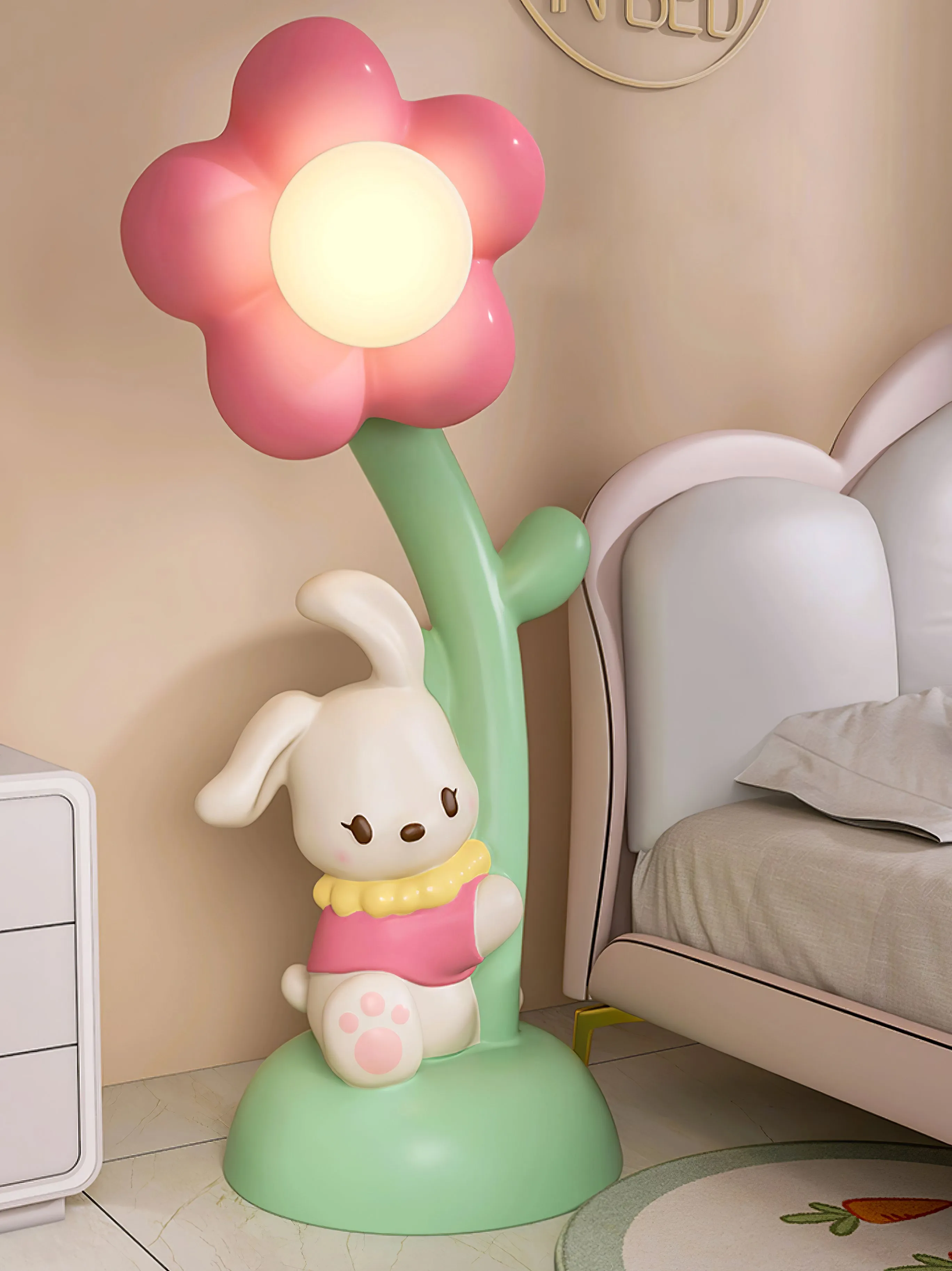 Bunny & Flower Floor Lamp