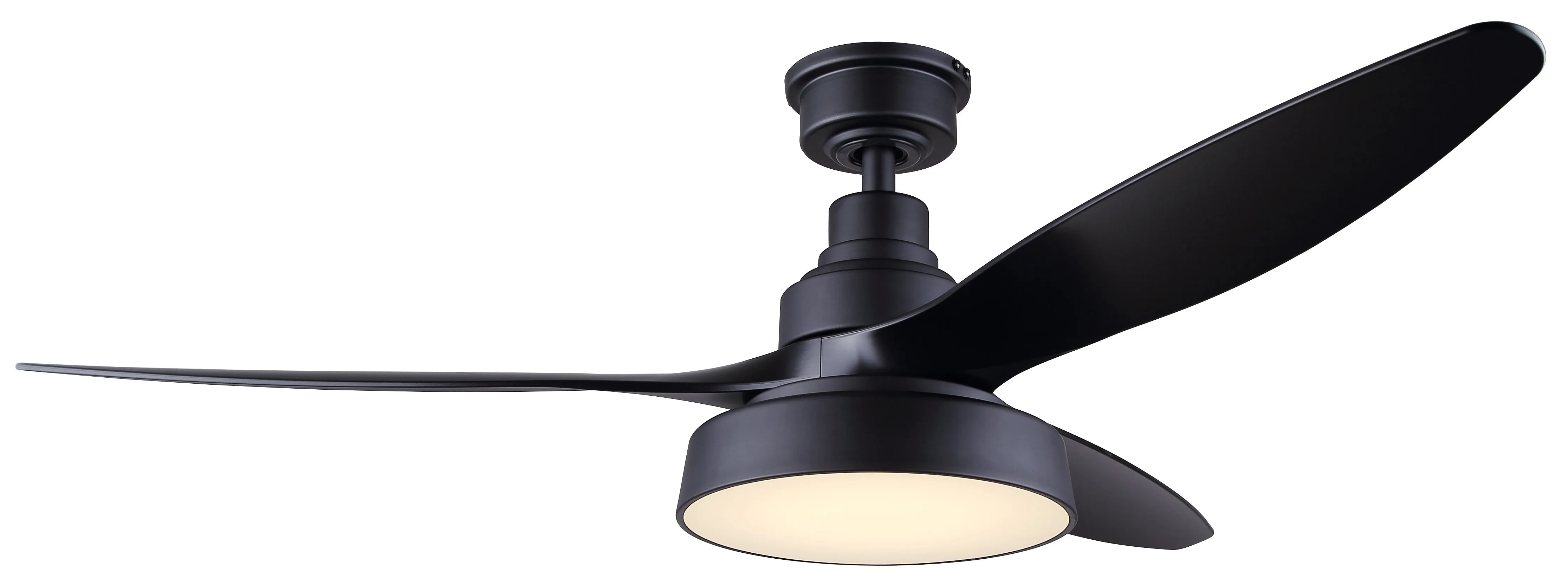 Canarm CF52ROM3BK Roman 52 Inch Ceiling Fan Matte Black