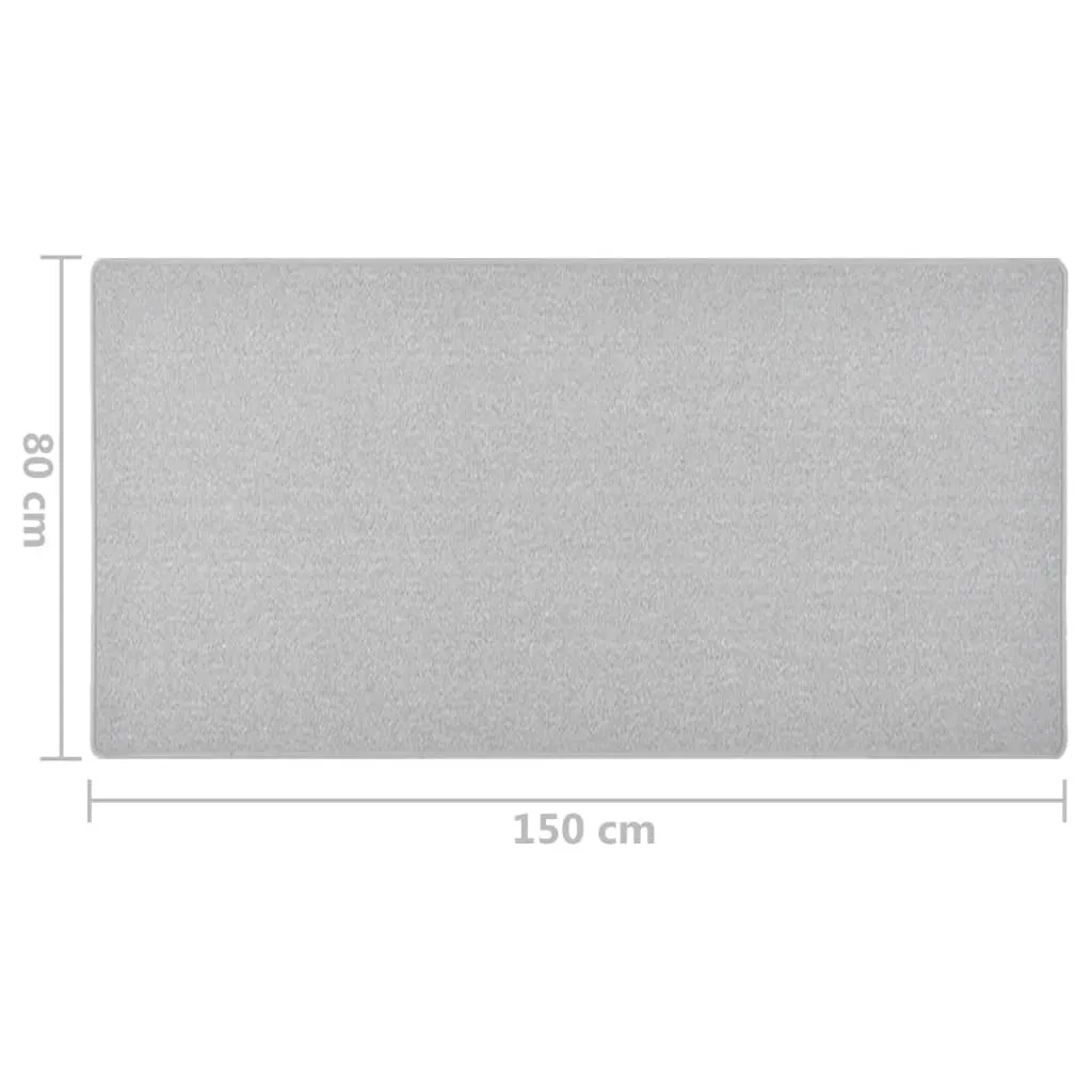 Carpet Runner Light Grey 80x150 cm