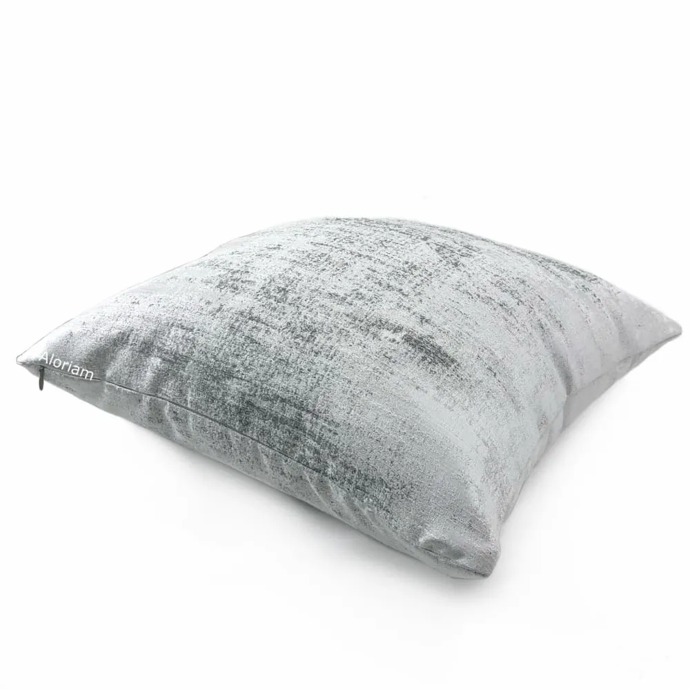 Cerruto Modern White Gray Tonal Pillow Cover