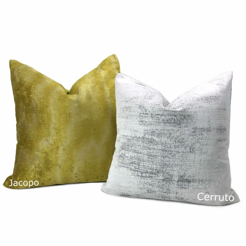 Cerruto Modern White Gray Tonal Pillow Cover