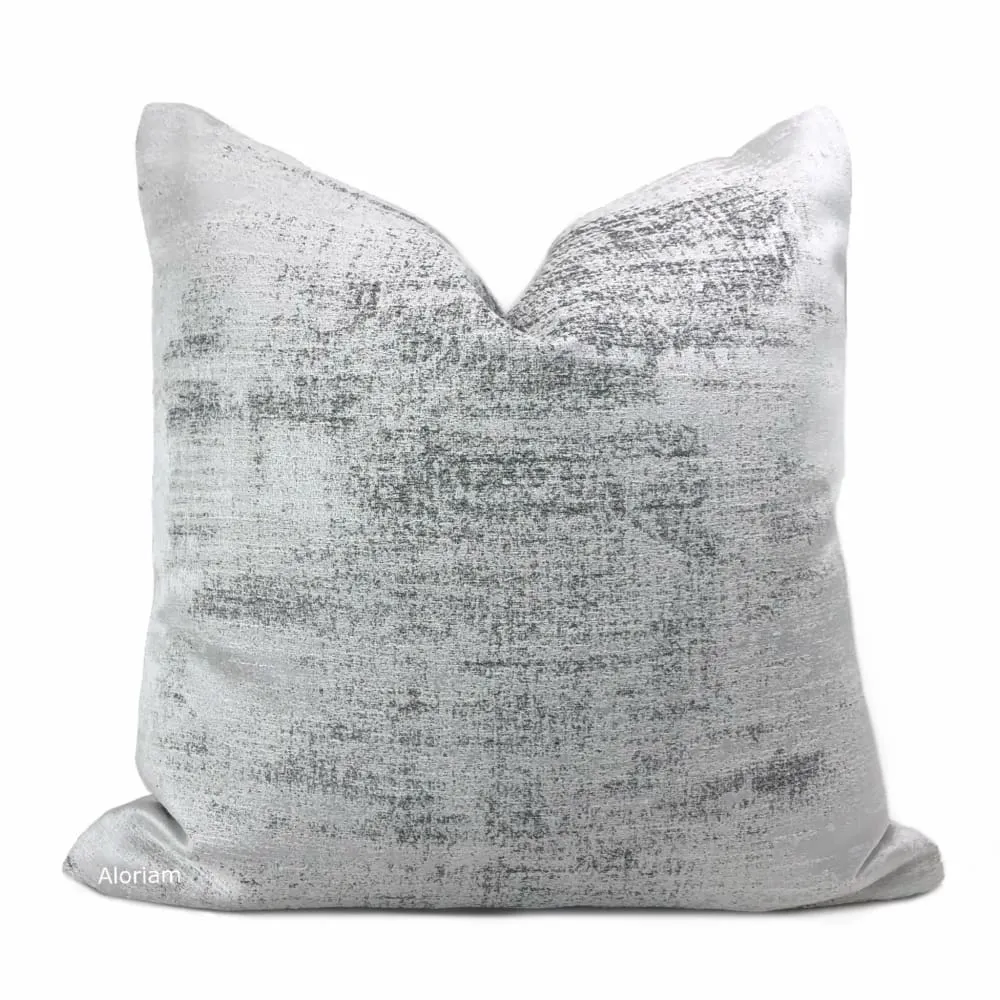 Cerruto Modern White Gray Tonal Pillow Cover