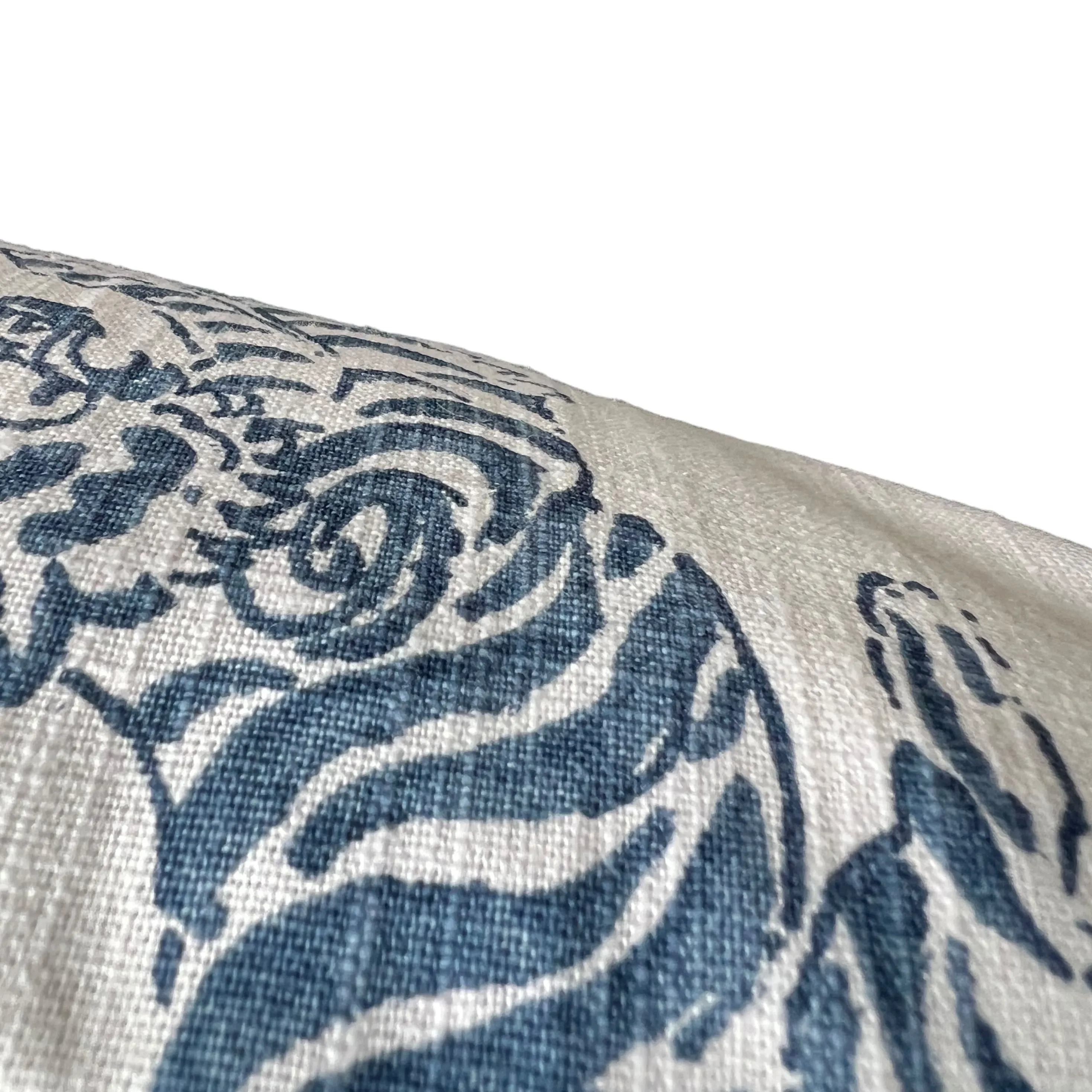 Chinoiserie Blue or Green Tigers on White Decorative Pillow Cover