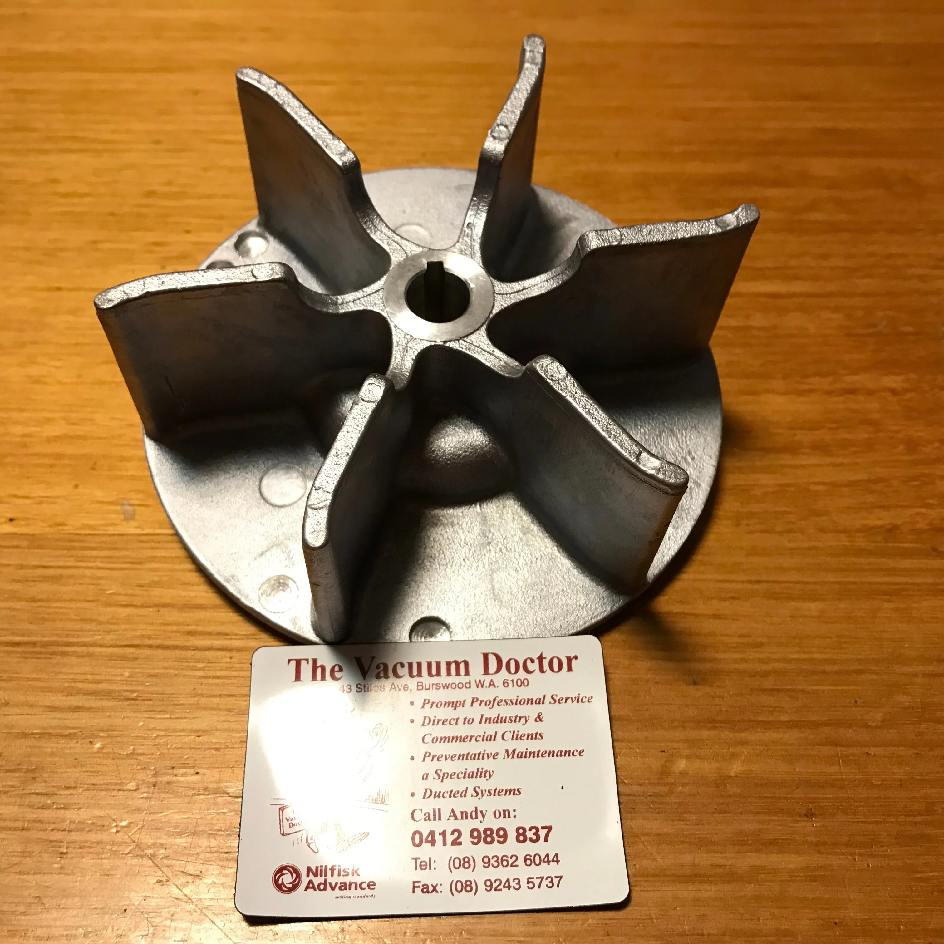 Clarke EZ8 Professional Timber Floor Sander Aluminium Motor Fan Impeller