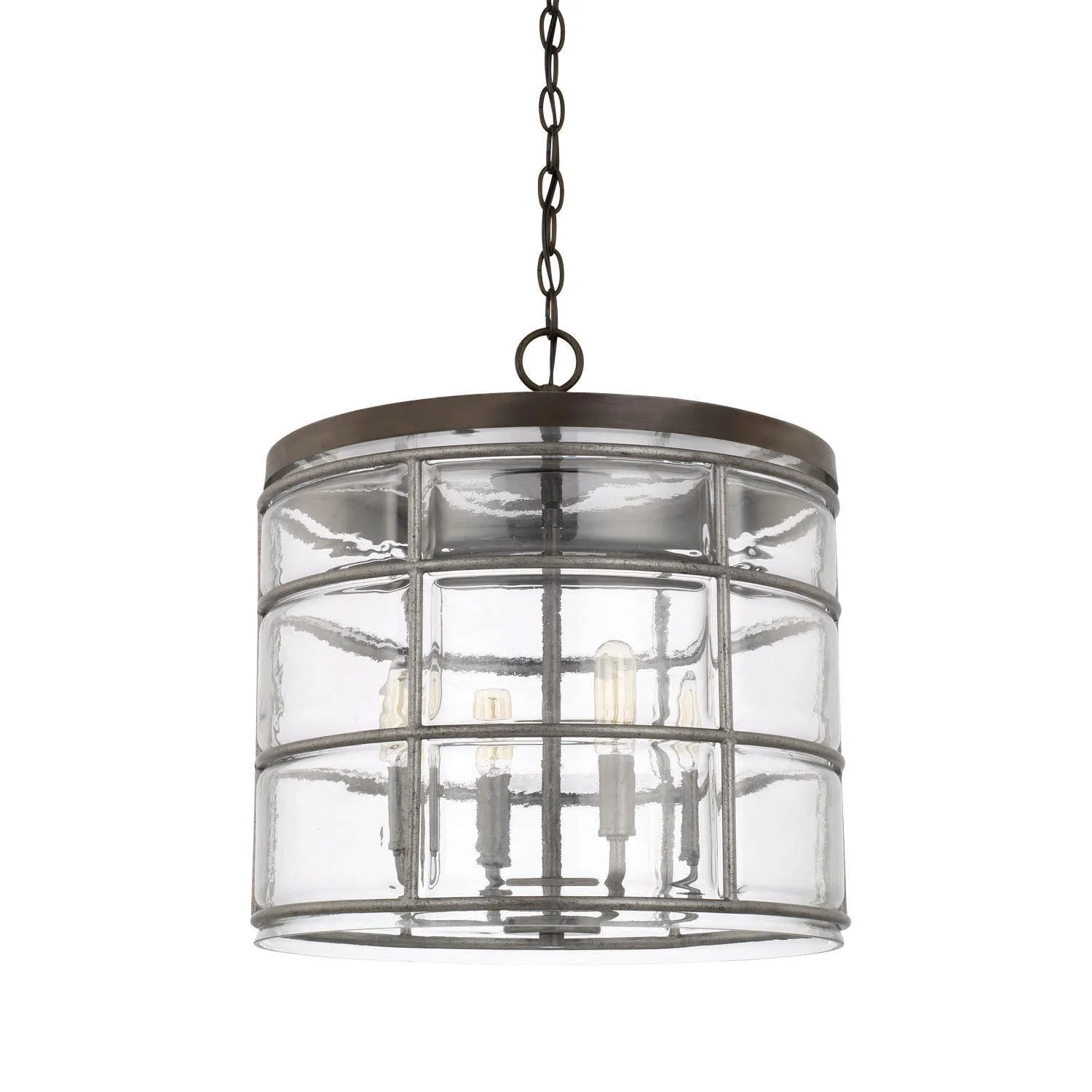 COLBY 4 LIGHT PENDANT, URBAN GREY