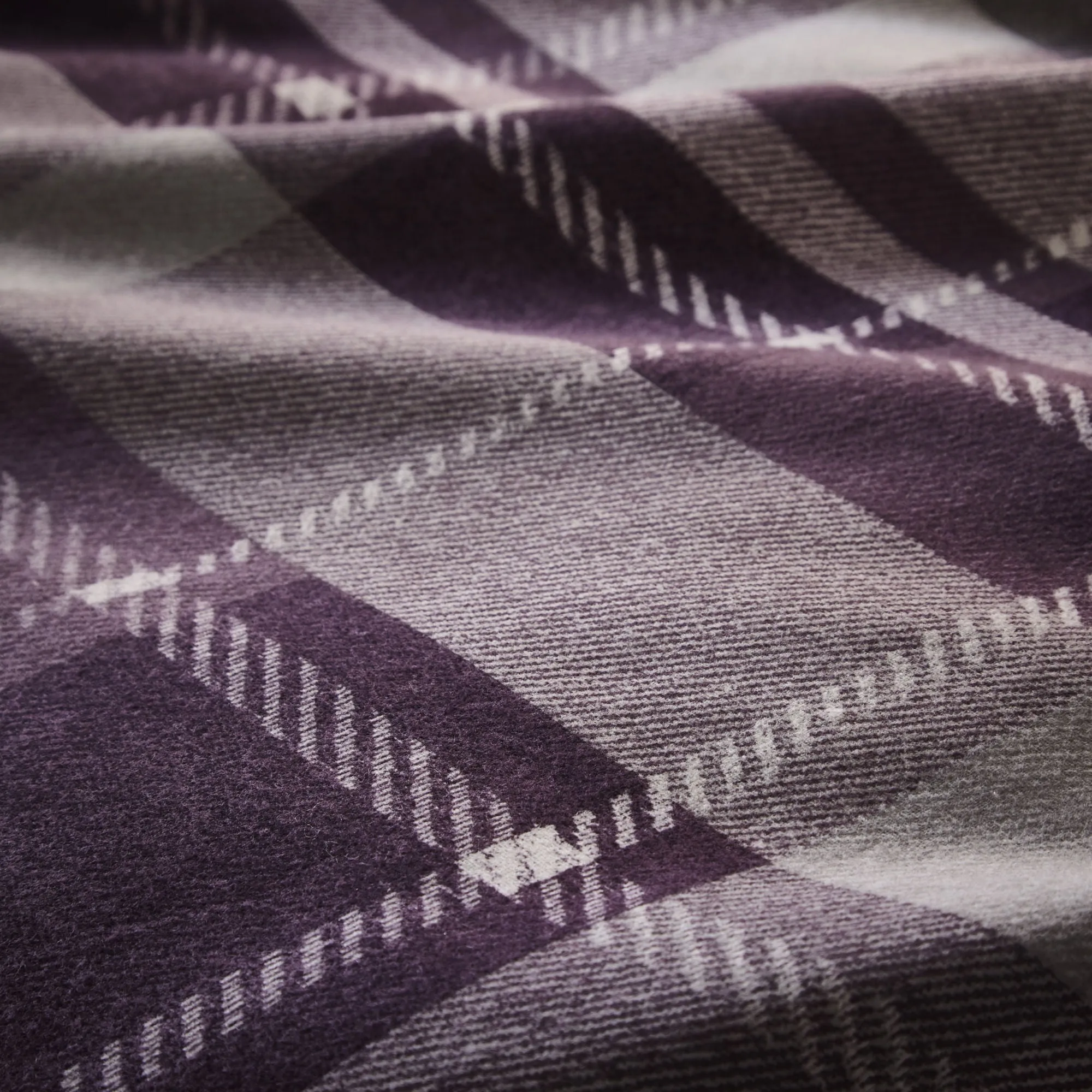 Colville Check Duvet Cover Set by Dreams & Drapes Lodge in Plum