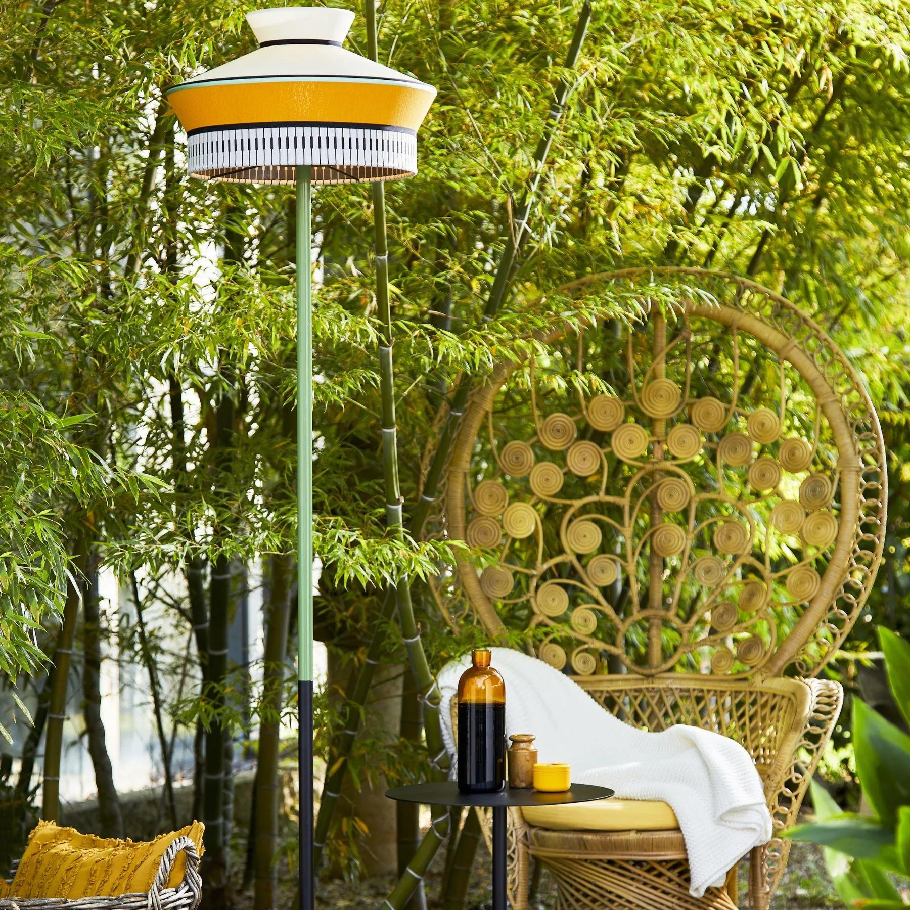 Contardi Calypso Fl Outdoor Floor Lamp with Table