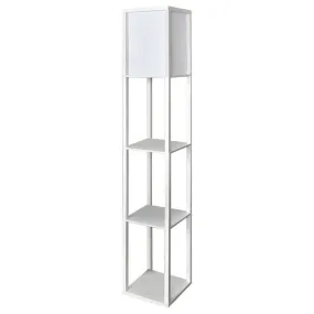 Contemporary Single Standing Lamp Lighting in White