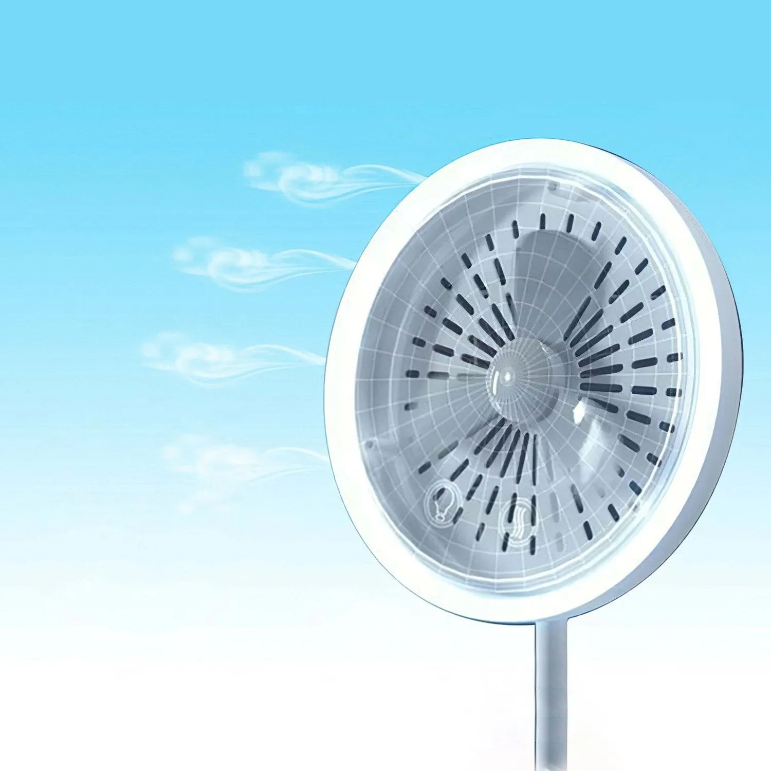 Cool Aire Mirror with Built In LED and Fan