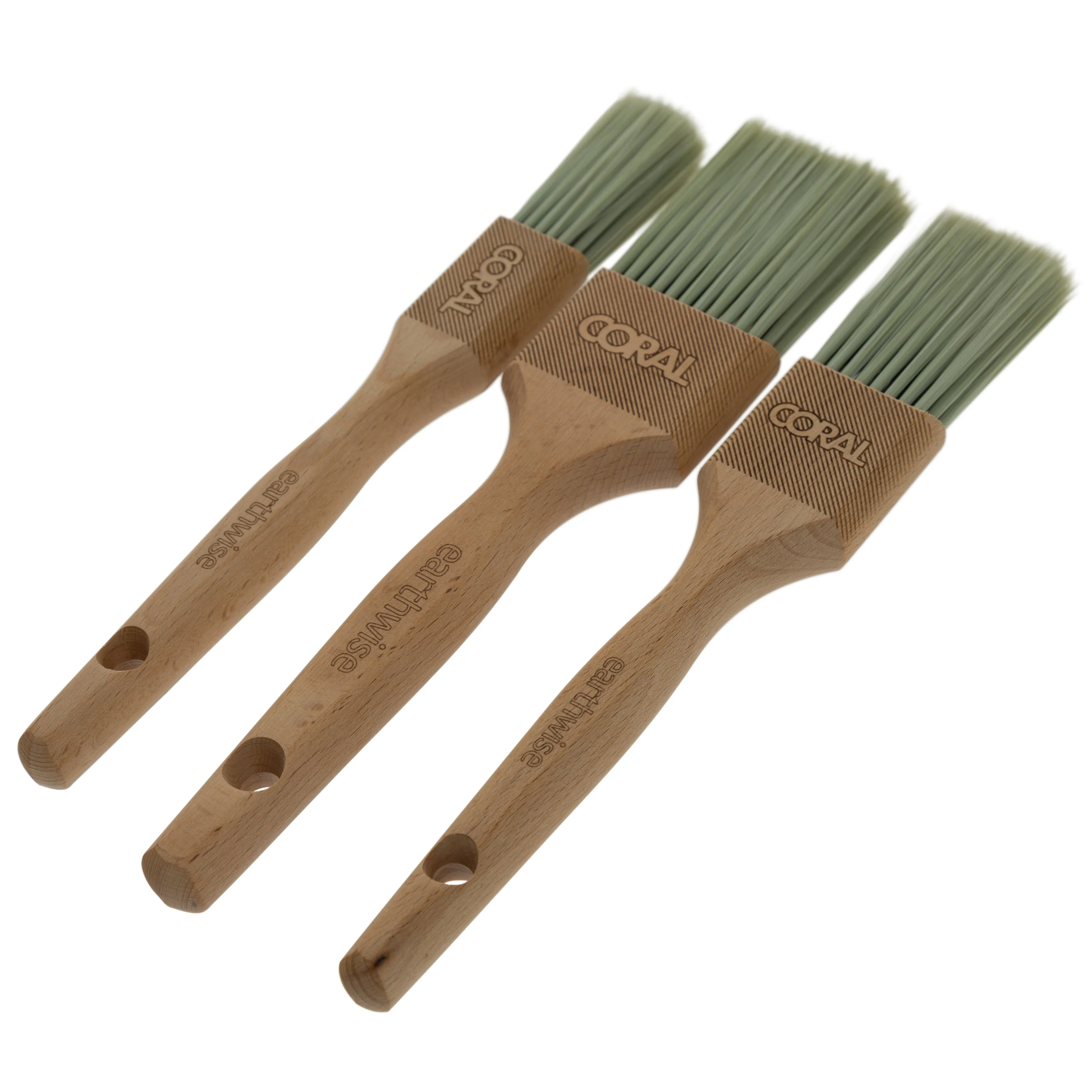 Coral Earthwise Paint Brush Set 3 Piece