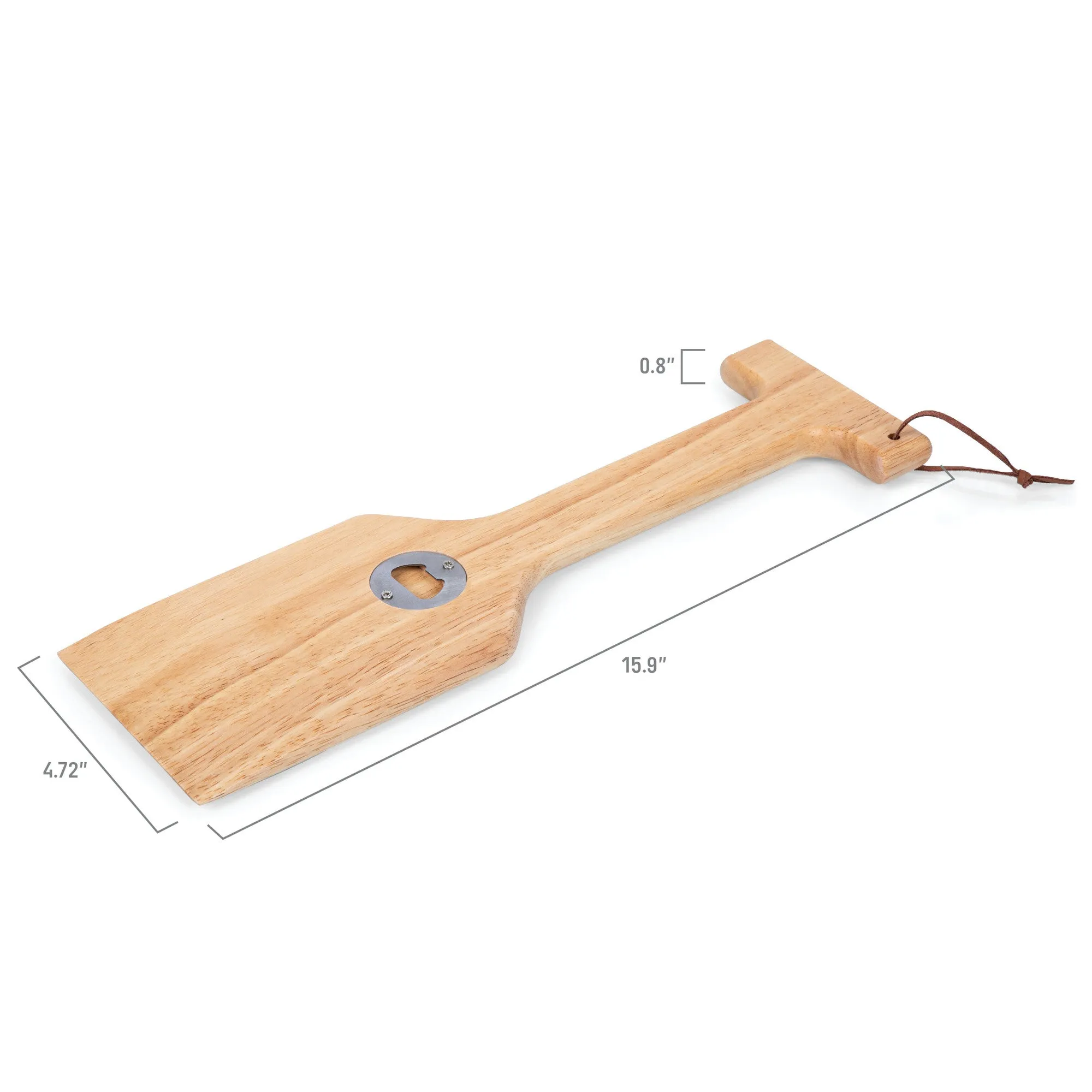 Cornell Big Red - Hardwood BBQ Grill Scraper with Bottle Opener