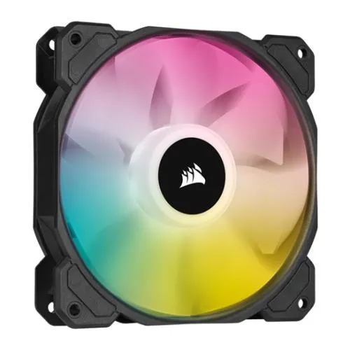 Corsair iCUE SP120 ELITE Performance 12cm PWM RGB Case Fan, 8 ARGB LEDs, Hydraulic Bearing, Single Fan Expansion Pack