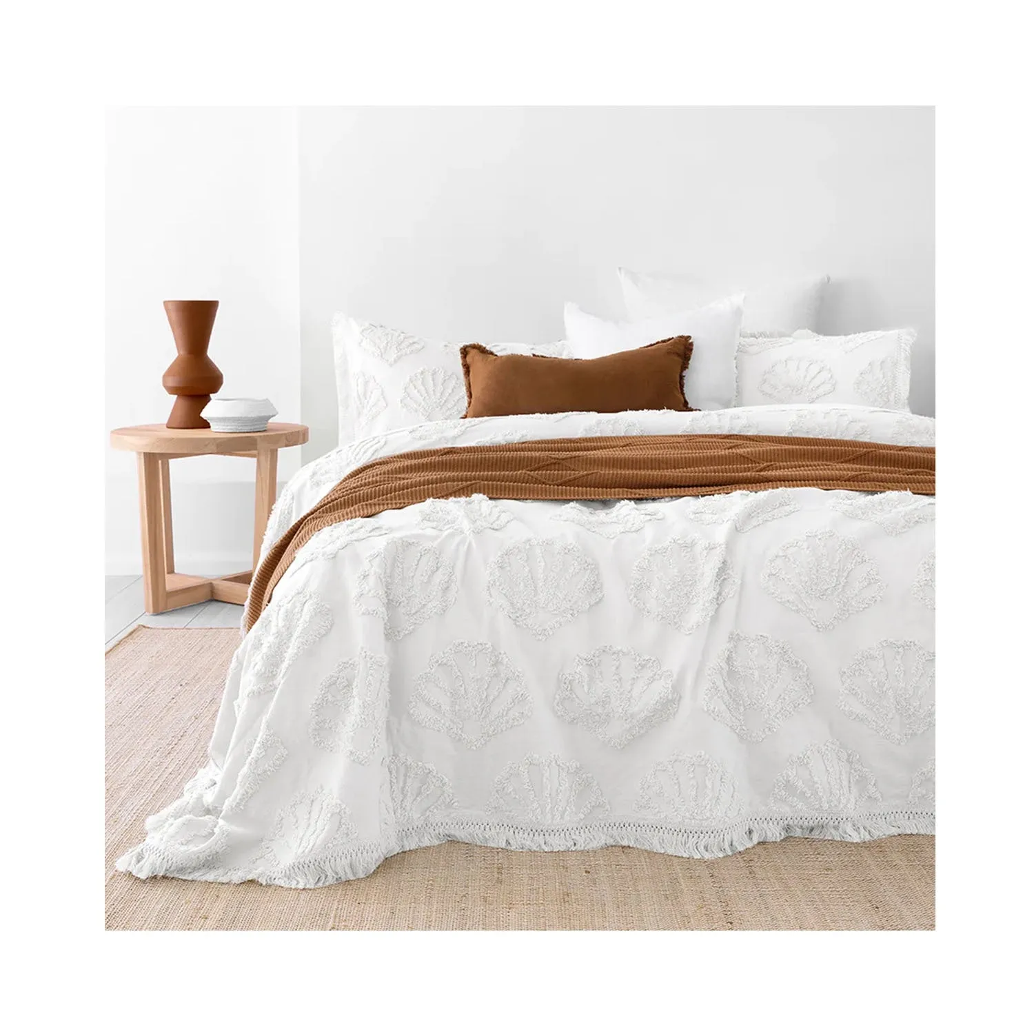 Coverlet Set Hydra - Single/Double - White