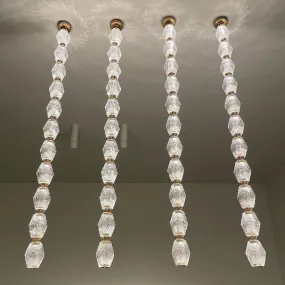 Creative Glass Pearl Necklace Pendant Chandelier for Living/Dining Room/Staircase