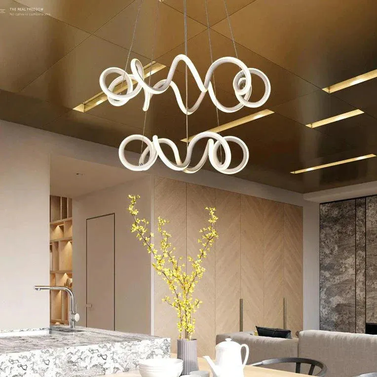 Creative Two-headed Living Room Dining Room Led Chandelier Chandeliers