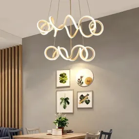 Creative Two-headed Living Room Dining Room Led Chandelier Chandeliers