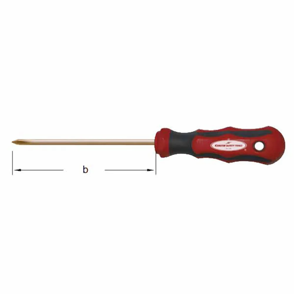 CS Unitec Ex803-0B Copper Beryllium Non-Sparking, Non-Magnetic, Corrosion Resistant Phillips Head Screwdriver #0