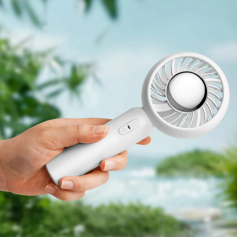 Daywolf Handheld Mini Fan, Portable USB Rechargeable Small Pocket Fan, Battery Operated Fan with Power Bank