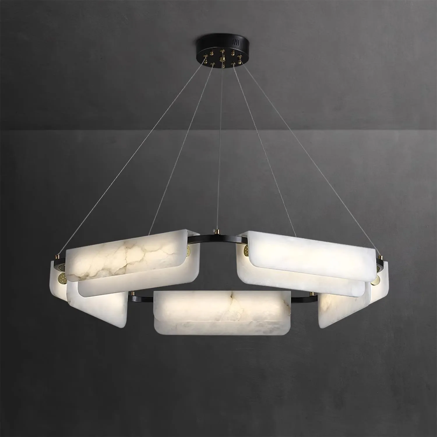 Delia Alabaster Chandelier