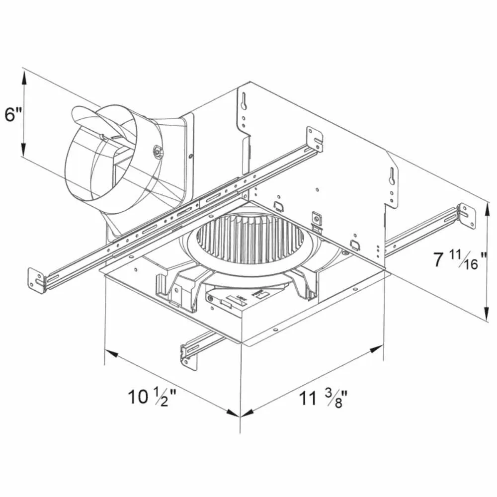 Delta BreezSmart Adjustable 150-200 CFM Bathroom Exhaust Fan