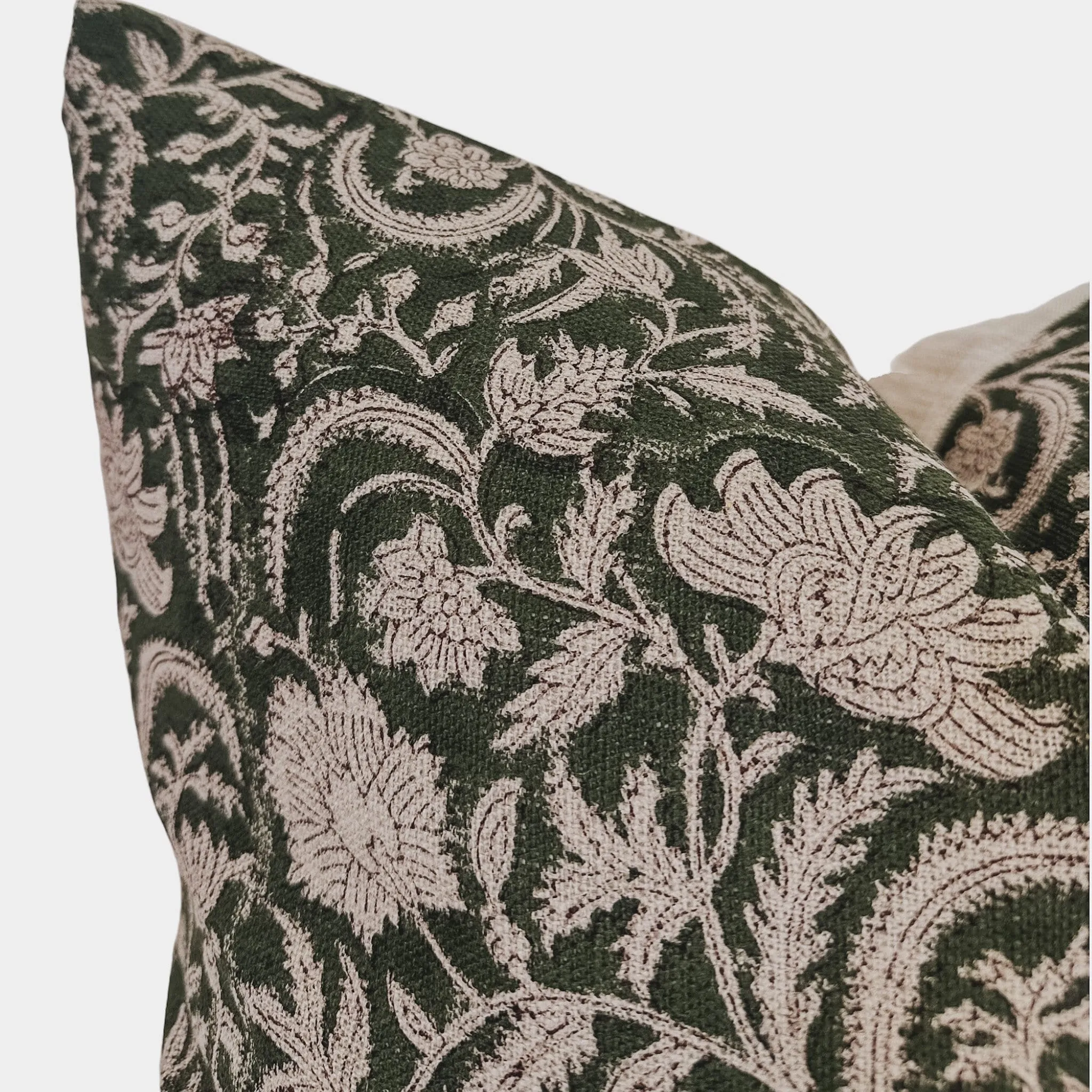 Designer "Zillah" Floral Pillow Cover