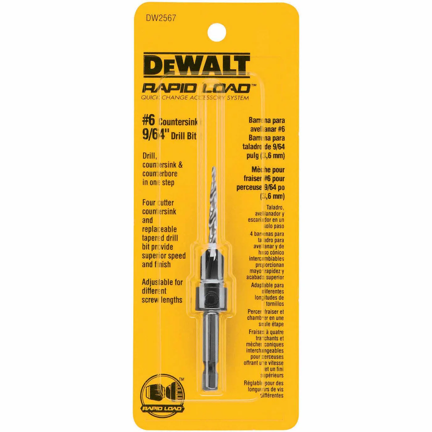 DeWalt DW2567 #6 Countersink with 9/64" Drill Bit