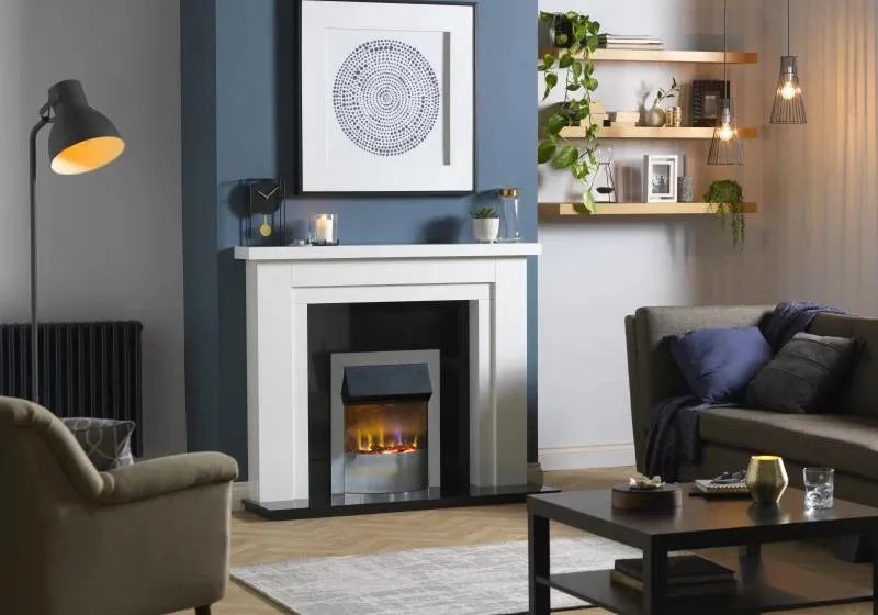 Dimplex Portree Chrome Optiflame Inset 3D Electric Fire | Chrome