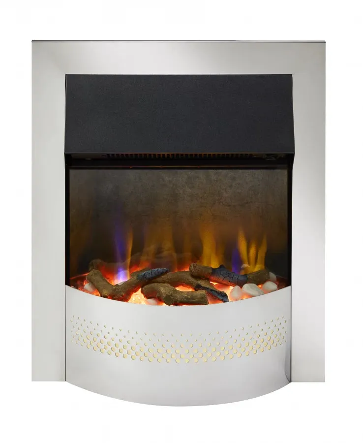 Dimplex Portree Chrome Optiflame Inset 3D Electric Fire | Chrome