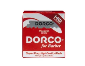 Dorco Red Pre Cut Single Edge Razor Blades 100ct