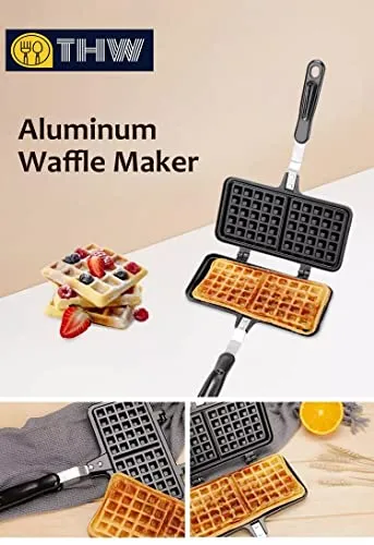 Double Square French Egg Waffle Maker/Metal Waffle Mould/Waffle Pan Cake Mold