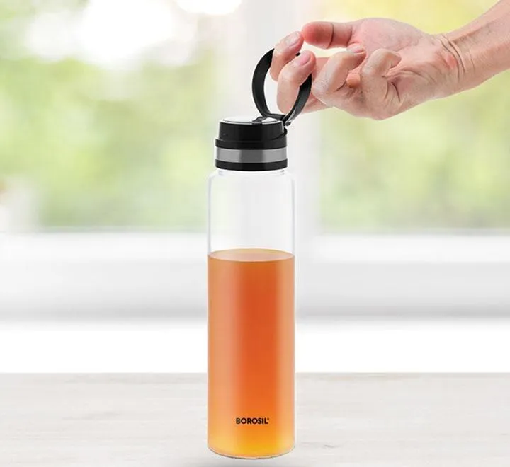 Easygo Glass Bottle Black Lid