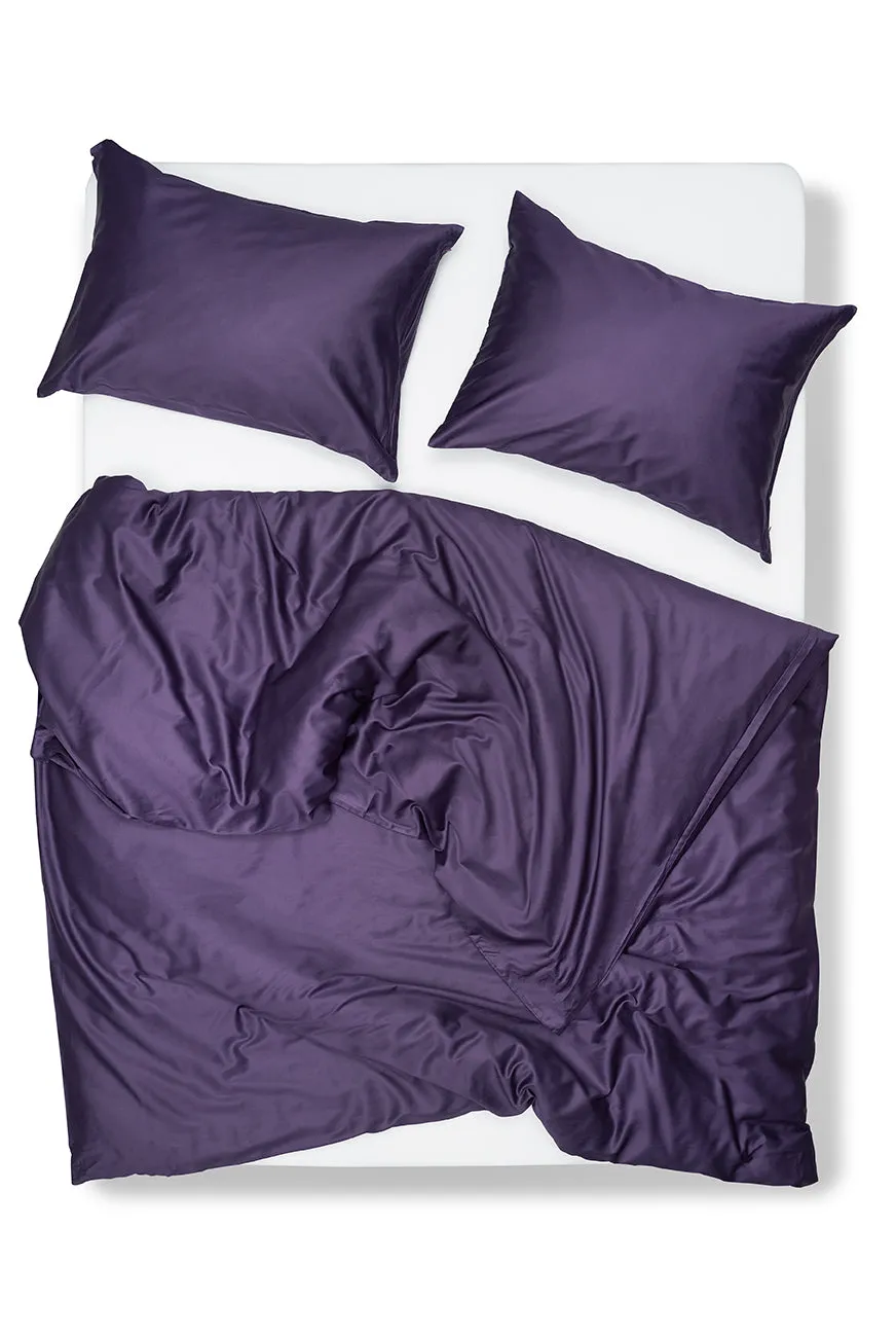 Egyptian Cotton Sateen Bedding in Purple Color