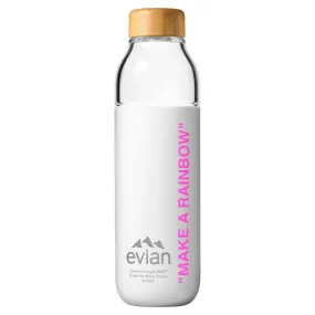 Evian x Virgil Abloh x Soma Glass Water Bottle Pink