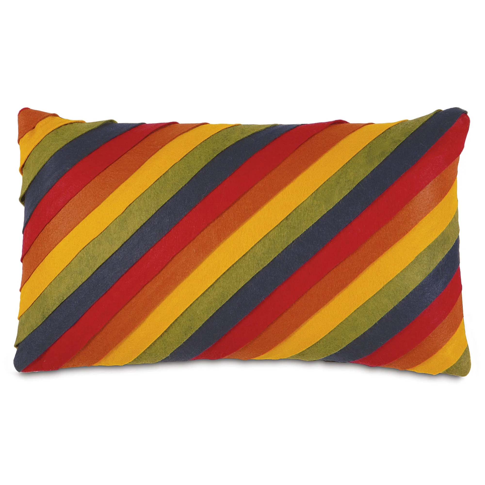 Exotic Striped Lumbar Pillow Cover 13x22