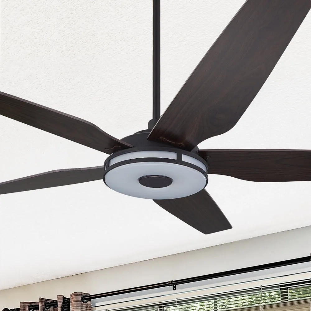 Explorer Smart Fan with LED Light and Remote Outdoor/Indoor 52 inch