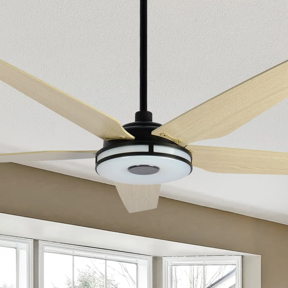 Explorer Smart Fan with LED Light and Remote Outdoor/Indoor 52 inch