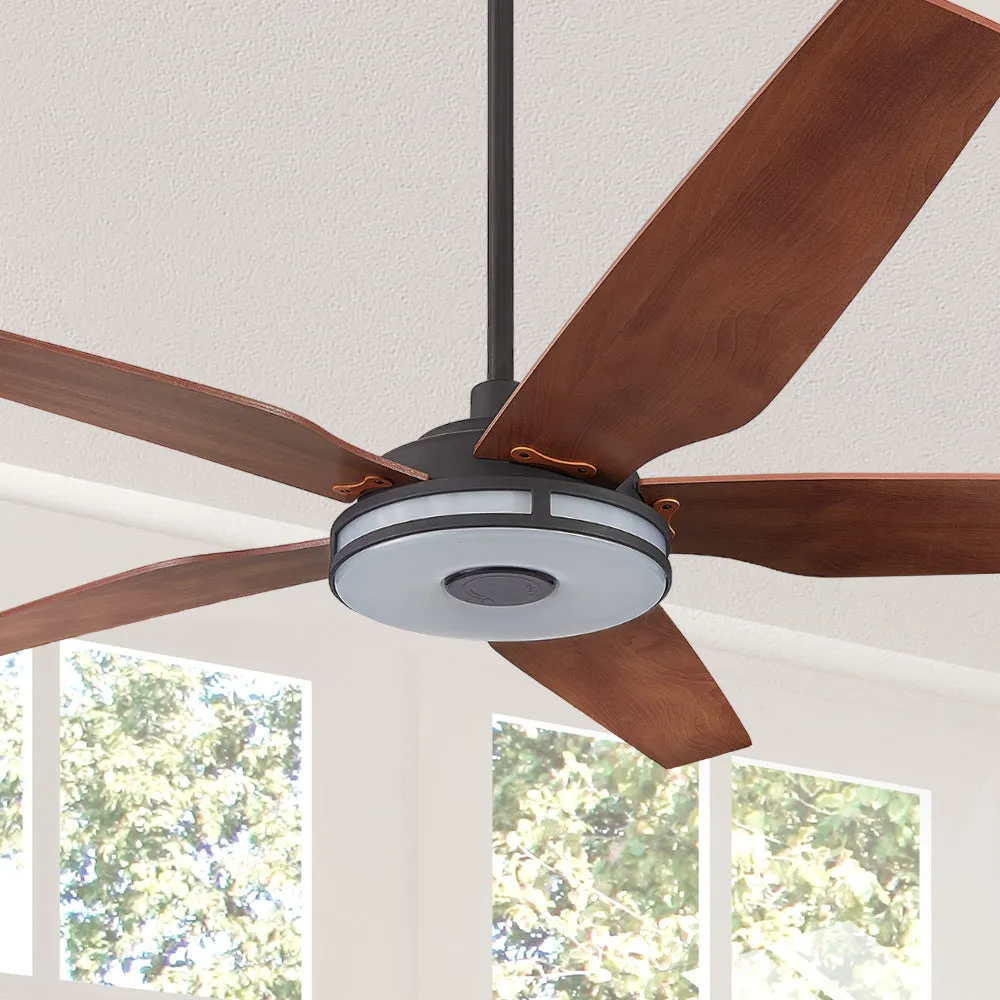 Explorer Smart Fan with LED Light and Remote Outdoor/Indoor 52 inch