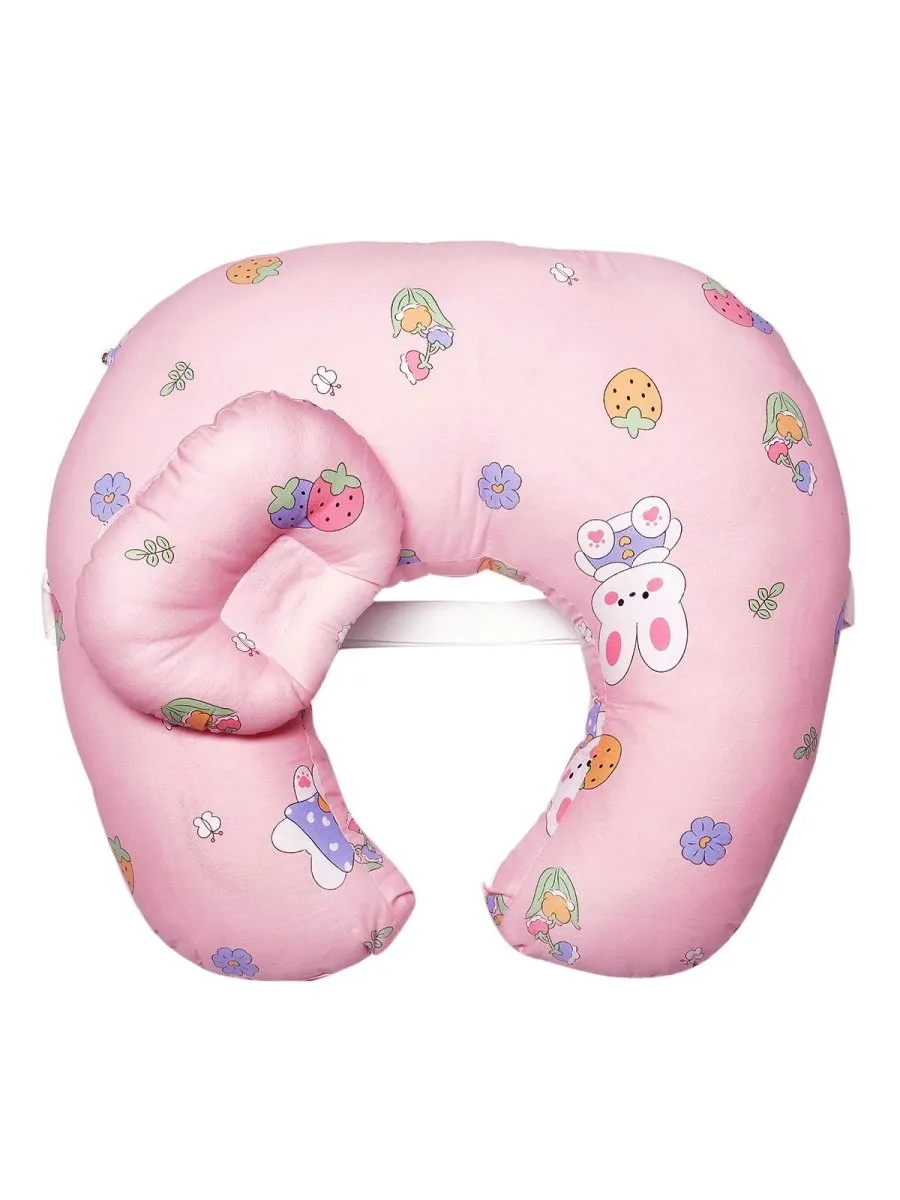 Extra Large Nursing Pillow - My Little Bunny: Pink