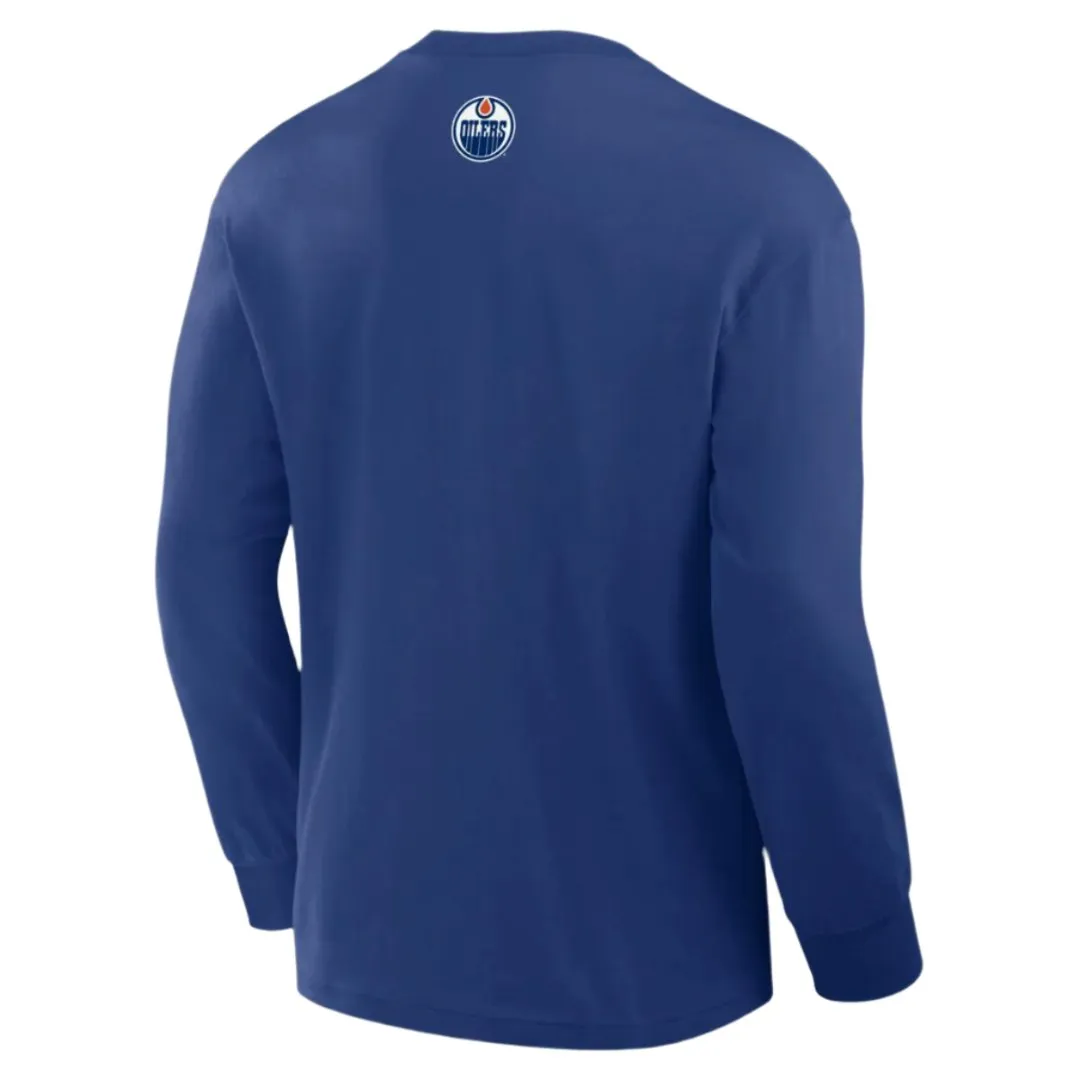 Fanatics Men's NHL Edmonton Oilers 2024 Rewind Heavyweight Long Sleeve Shirt