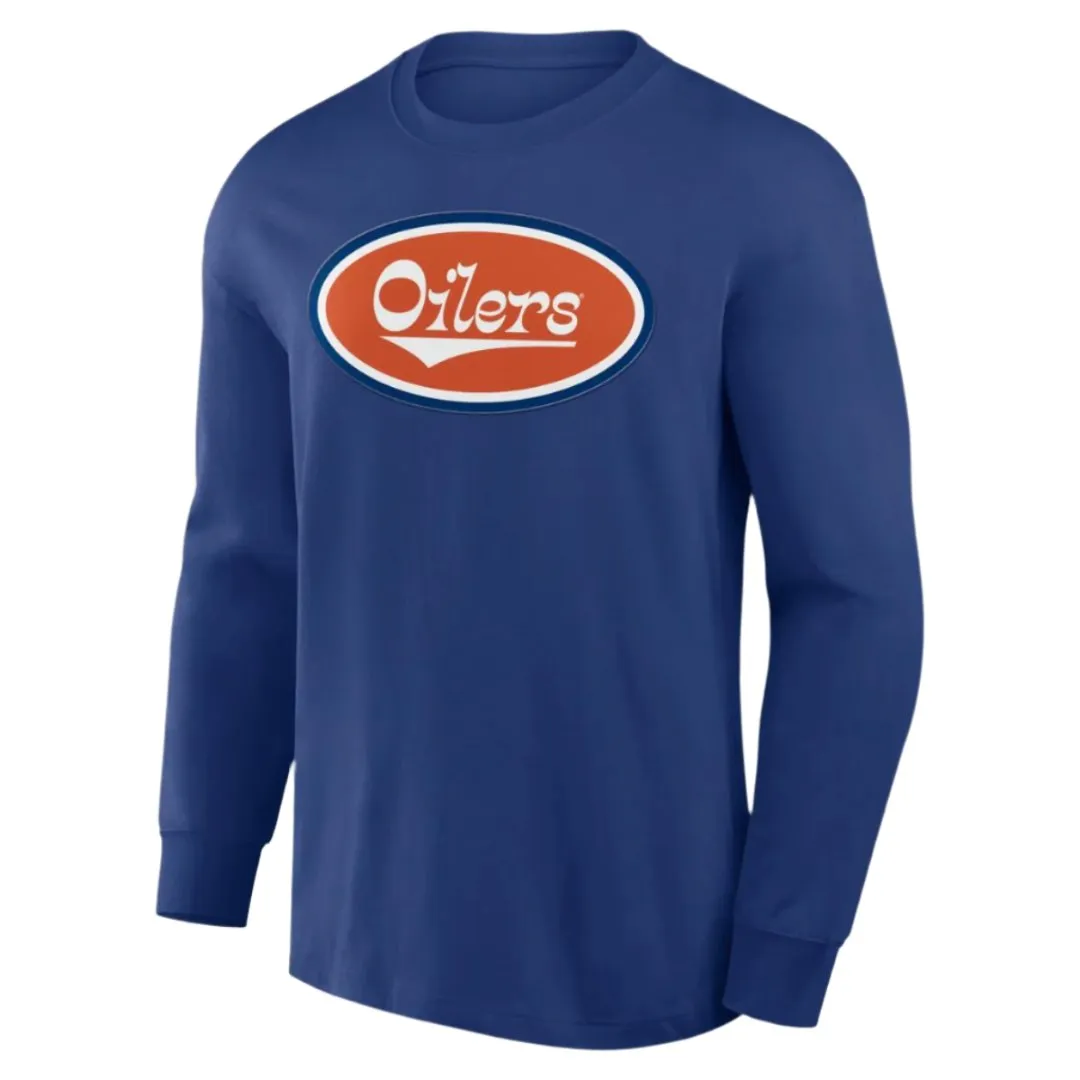 Fanatics Men's NHL Edmonton Oilers 2024 Rewind Heavyweight Long Sleeve Shirt