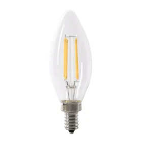 Feit Electric 60-Watt Equivalent Blunt Tip Soft White Filament LED (2-Pack)