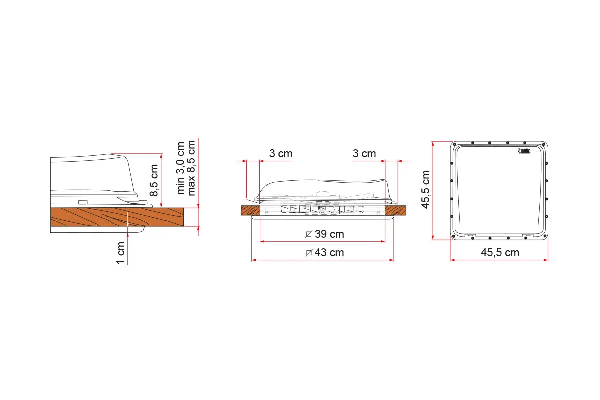 Fiamma Rooflight Vent 40 White