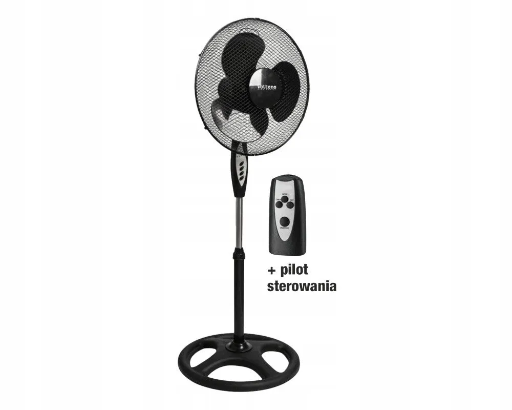 Floor Fan Black Remote Control 40Cm