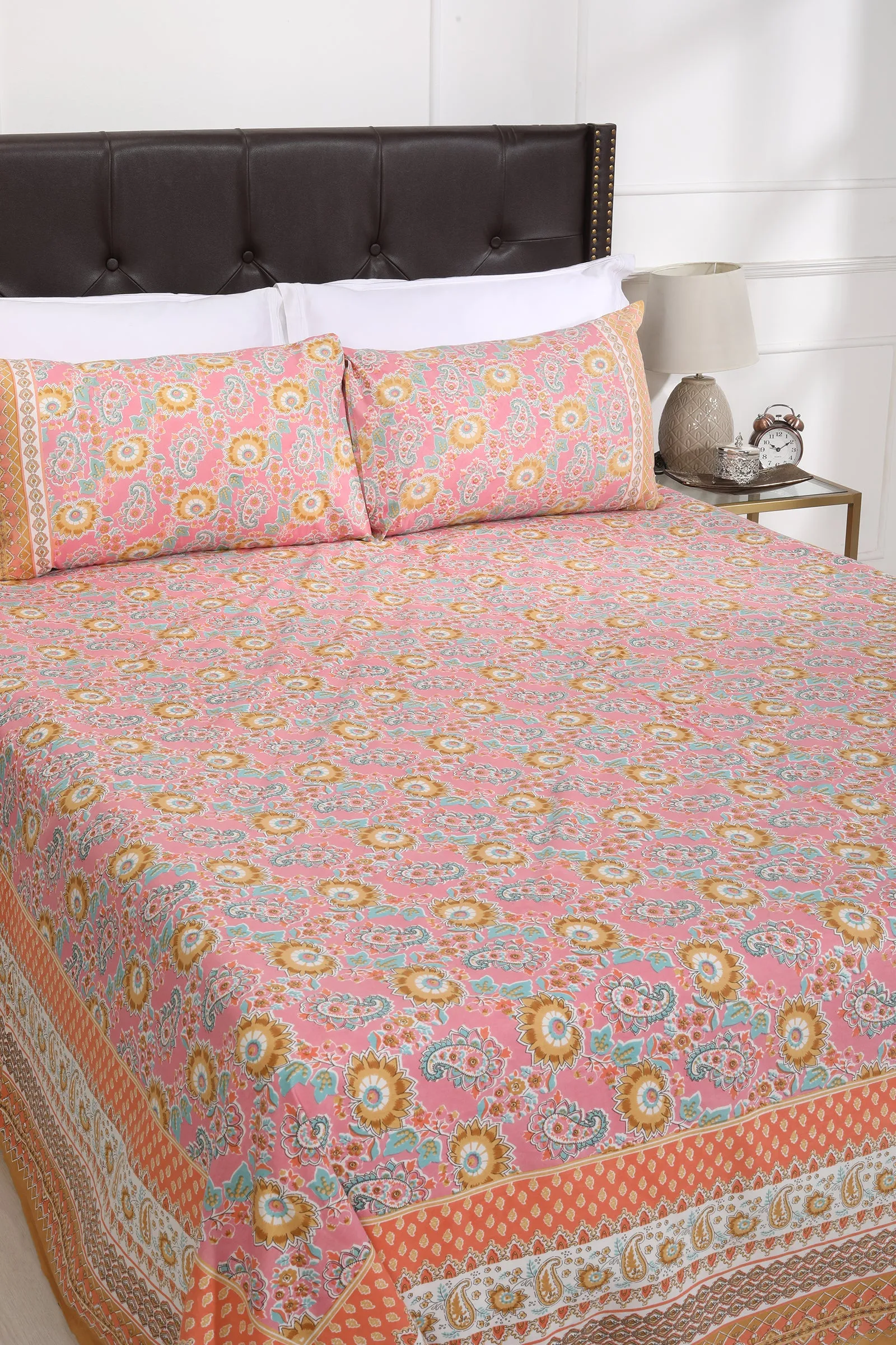 Floral Medley Cotton Bedsheet