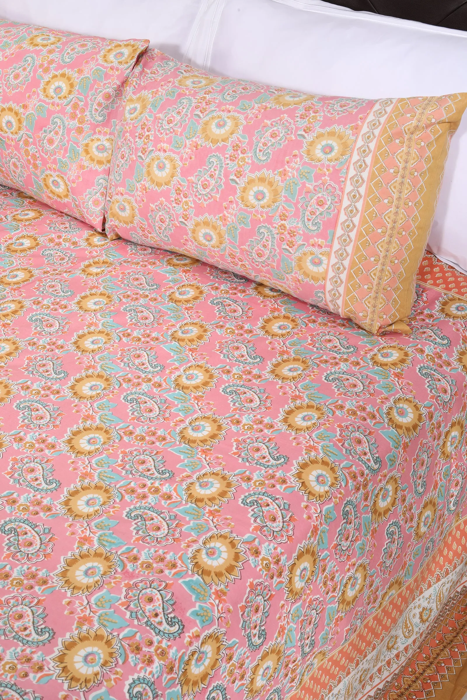 Floral Medley Cotton Bedsheet