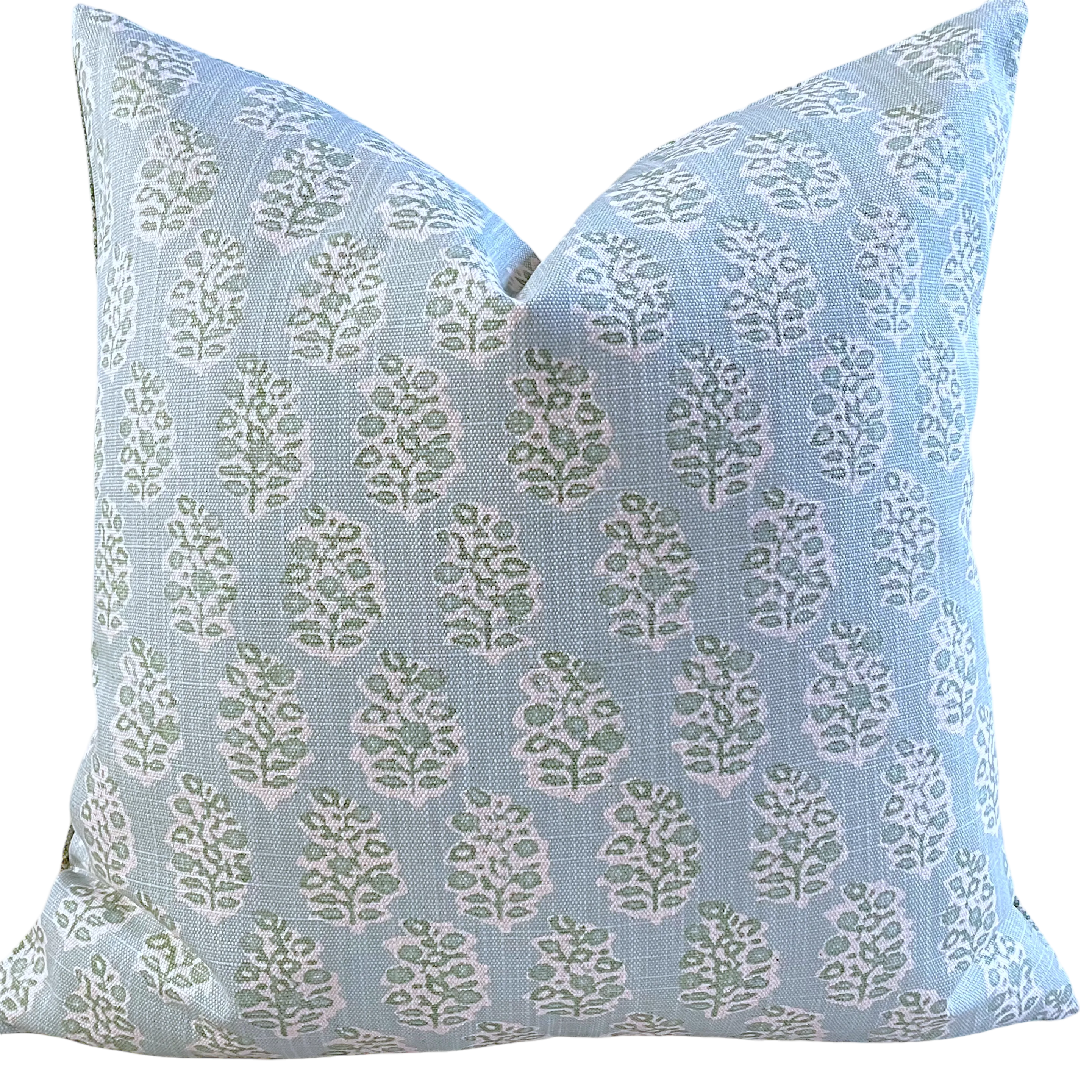 Florentia: Haint Blue Mix and Match Decorative Pillow Covers / Light Blue Green Pillow Cover