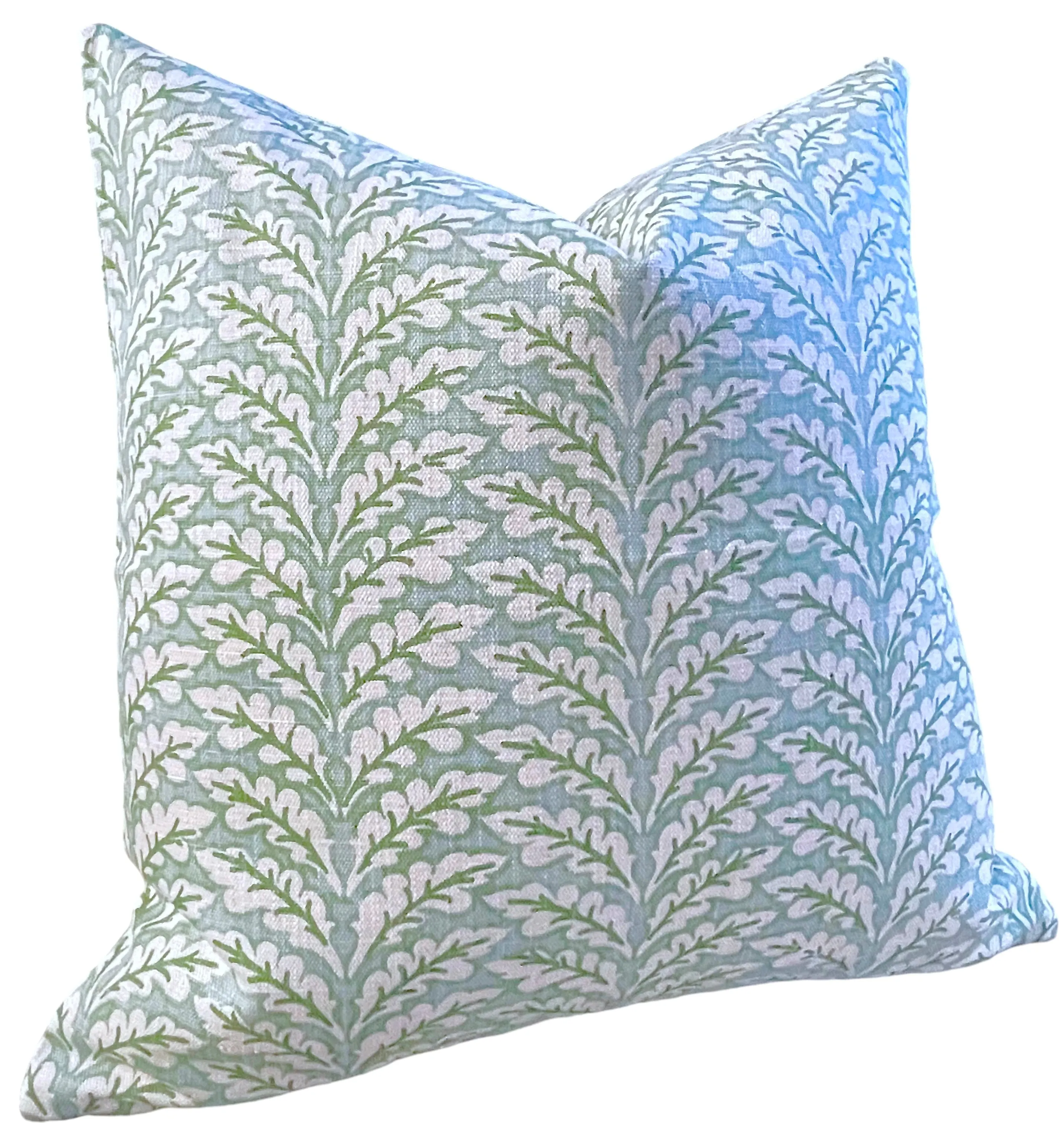 Florentia: Haint Blue Mix and Match Decorative Pillow Covers / Light Blue Green Pillow Cover