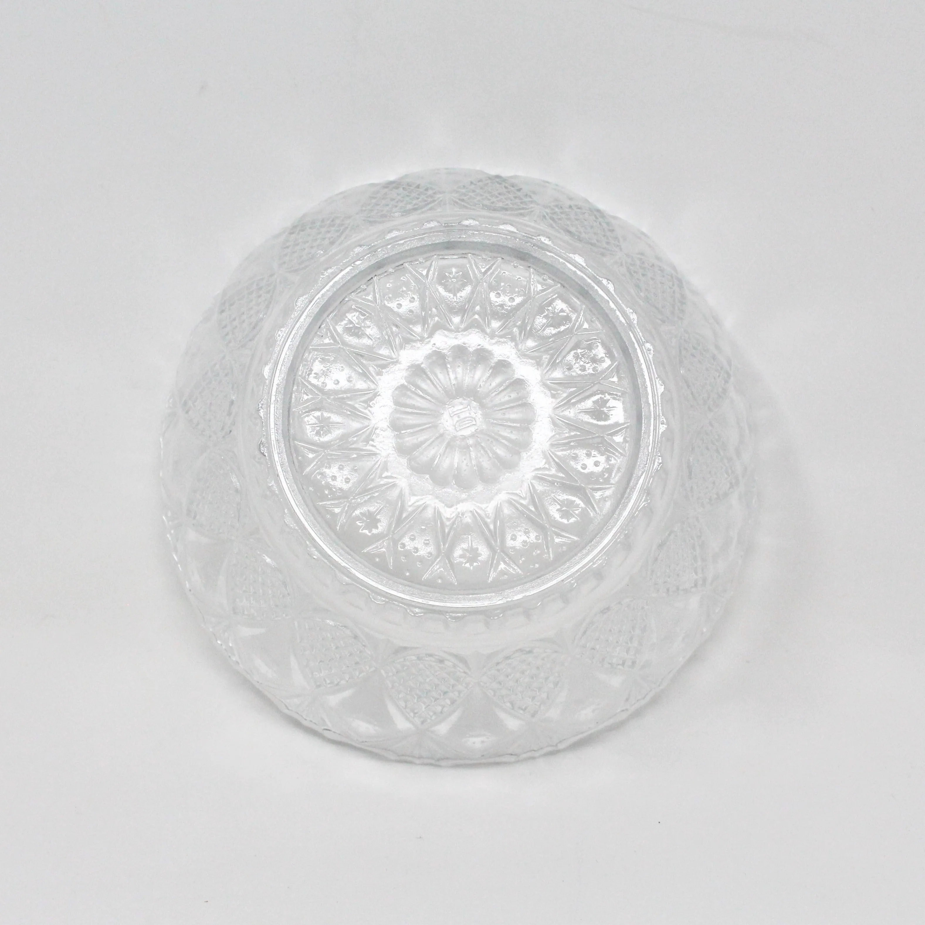 Fruit/Dessert Bowls, Pineapple Fan Clear Pattern, Set of 4